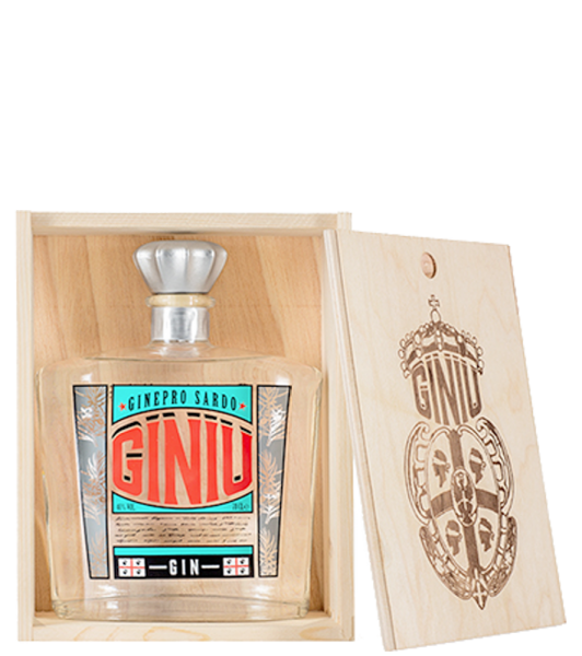 Gin Giniu Ginepro Sardo Silvio Carta 70cl (Cassetta in Legno)