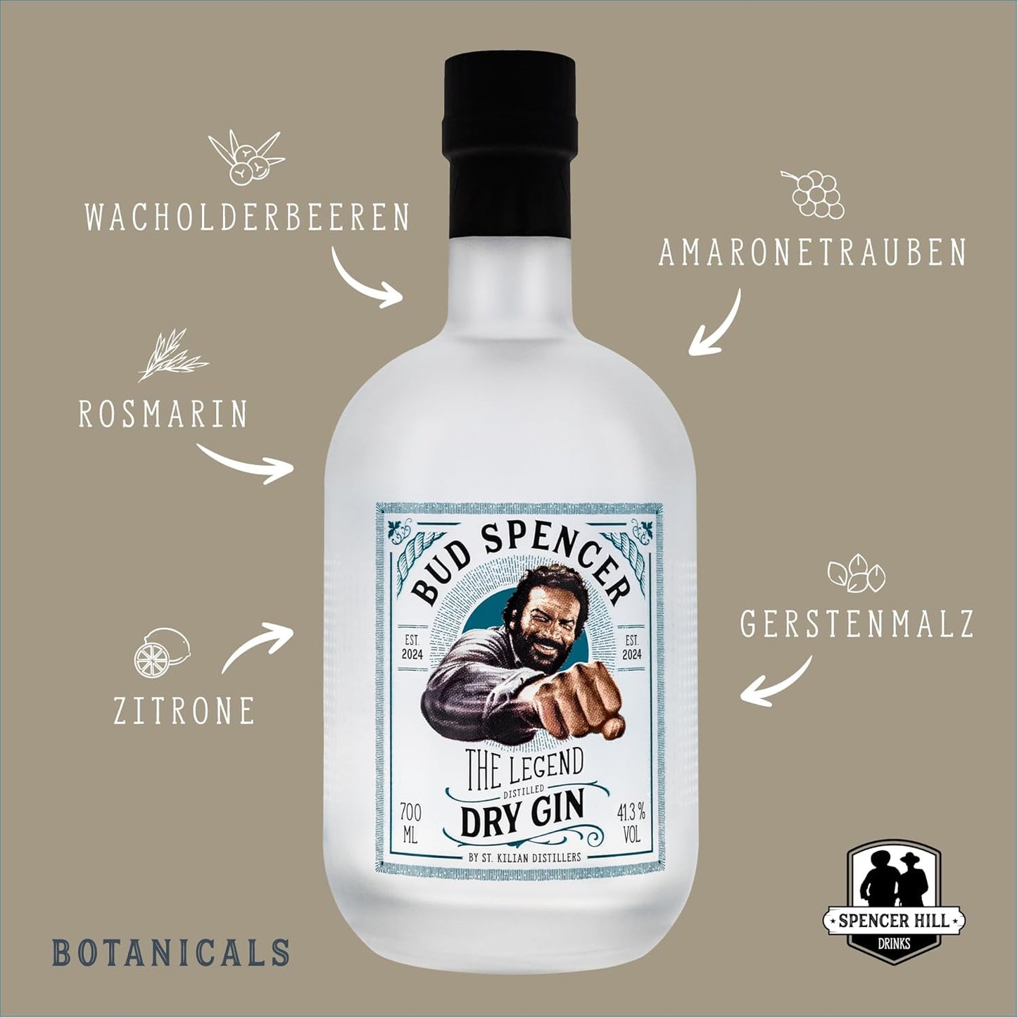Bud Spencer THE LEGEND Dry Gin 70cl