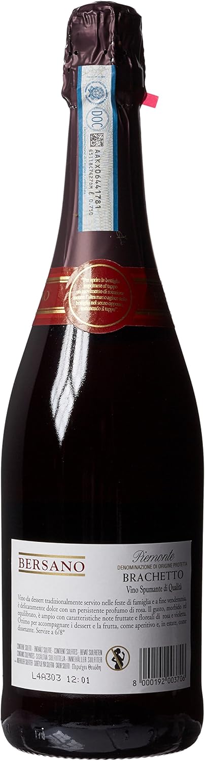 Brachetto rosso frizzante Piemonte DOP, Bersano (0,75l)