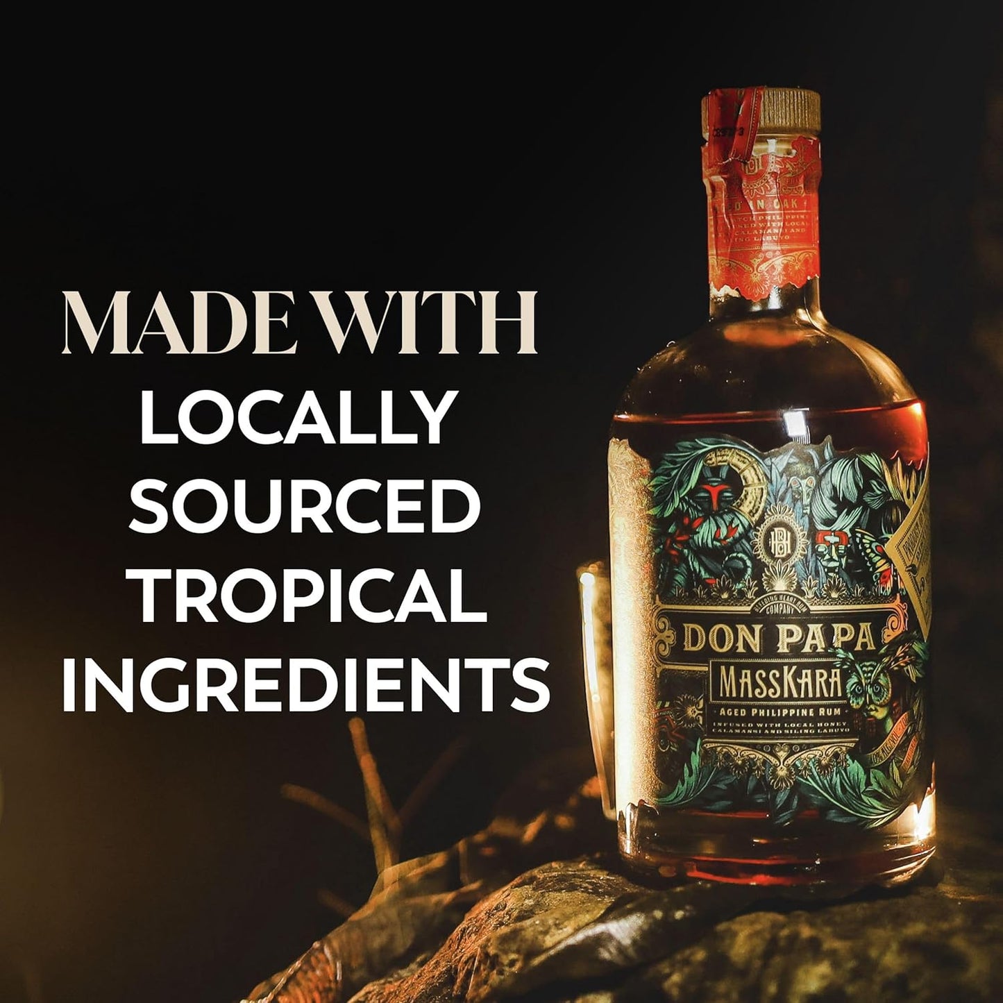 Don Papa MASSKARA Aged Philippine Rum 40% Vol. 0,7l