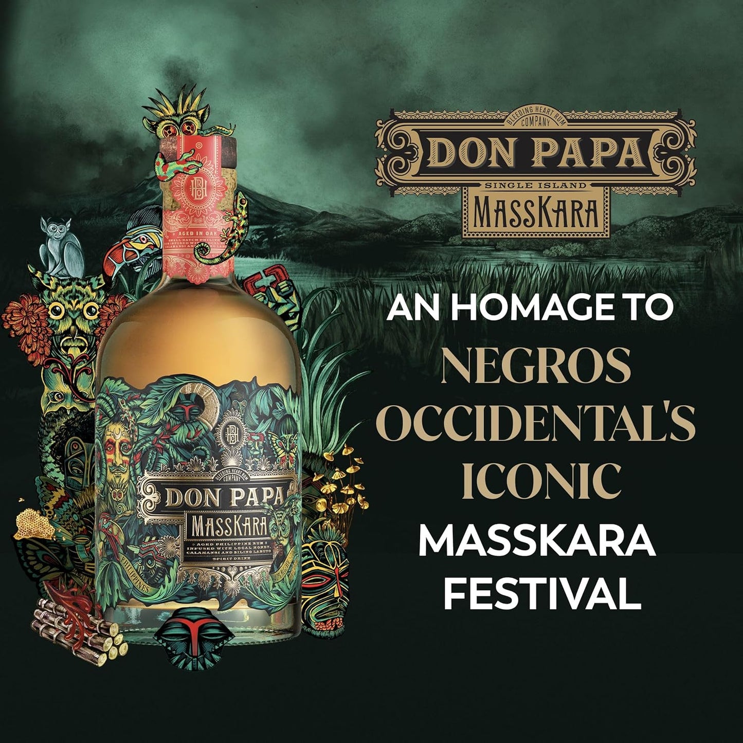 Don Papa MASSKARA Aged Philippine Rum 40% Vol. 0,7l