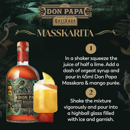 Don Papa MASSKARA Aged Philippine Rum 40% Vol. 0,7l