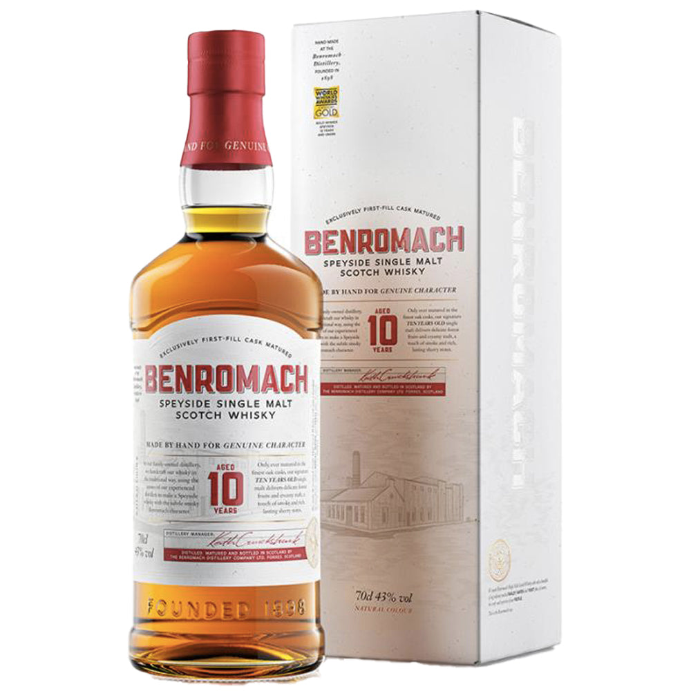 Speyside Single Malt Scotch Whisky "10 Years Old" - Benromach (0.7l)