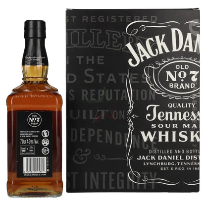 Jack Daniel's Tennessee Whiskey 40% Vol. 0,7l in confezione regalo con 2 bicchieri da whisky